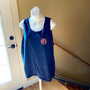 Dark blue and pink